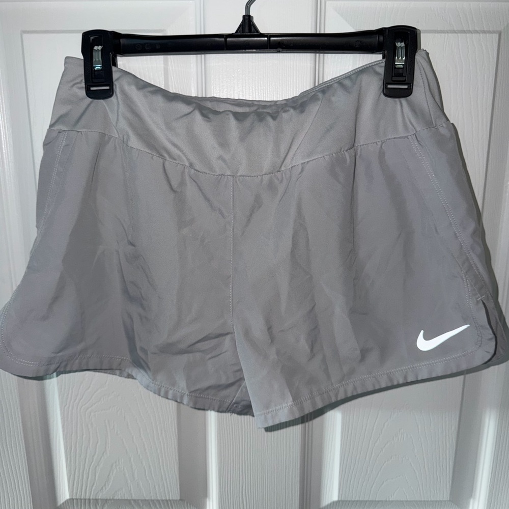 Nike Women’s size medium Grey Athletic Shorts with Built-in Liner
